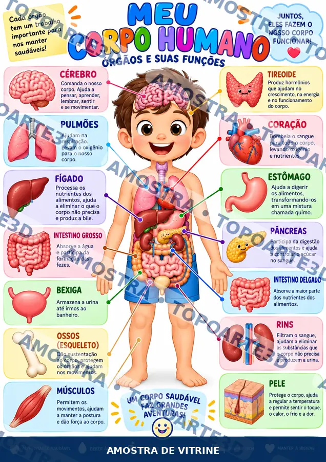 Corpo humano • órgãos e funções